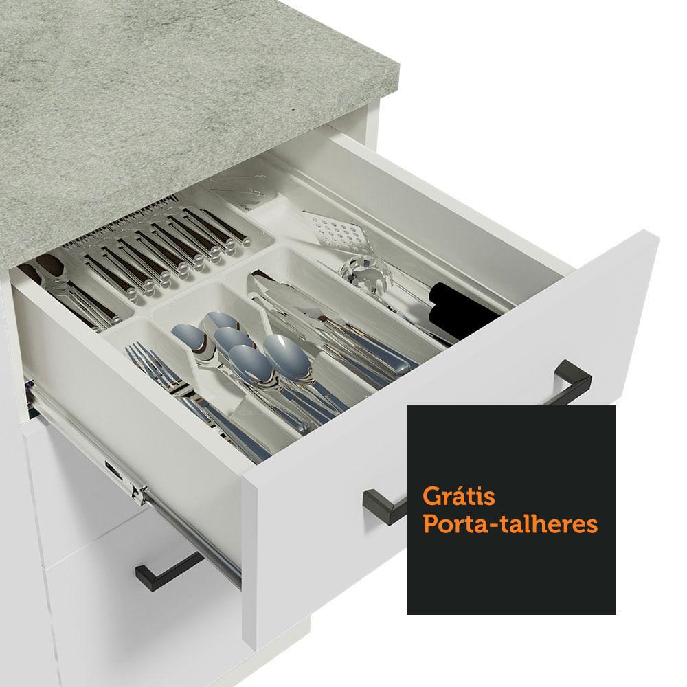 MUEBLE DE COCINA MADESA AGATA 3 CAJONES 2 PUERTAS Y 120 X 60 CM BLANCO - 8