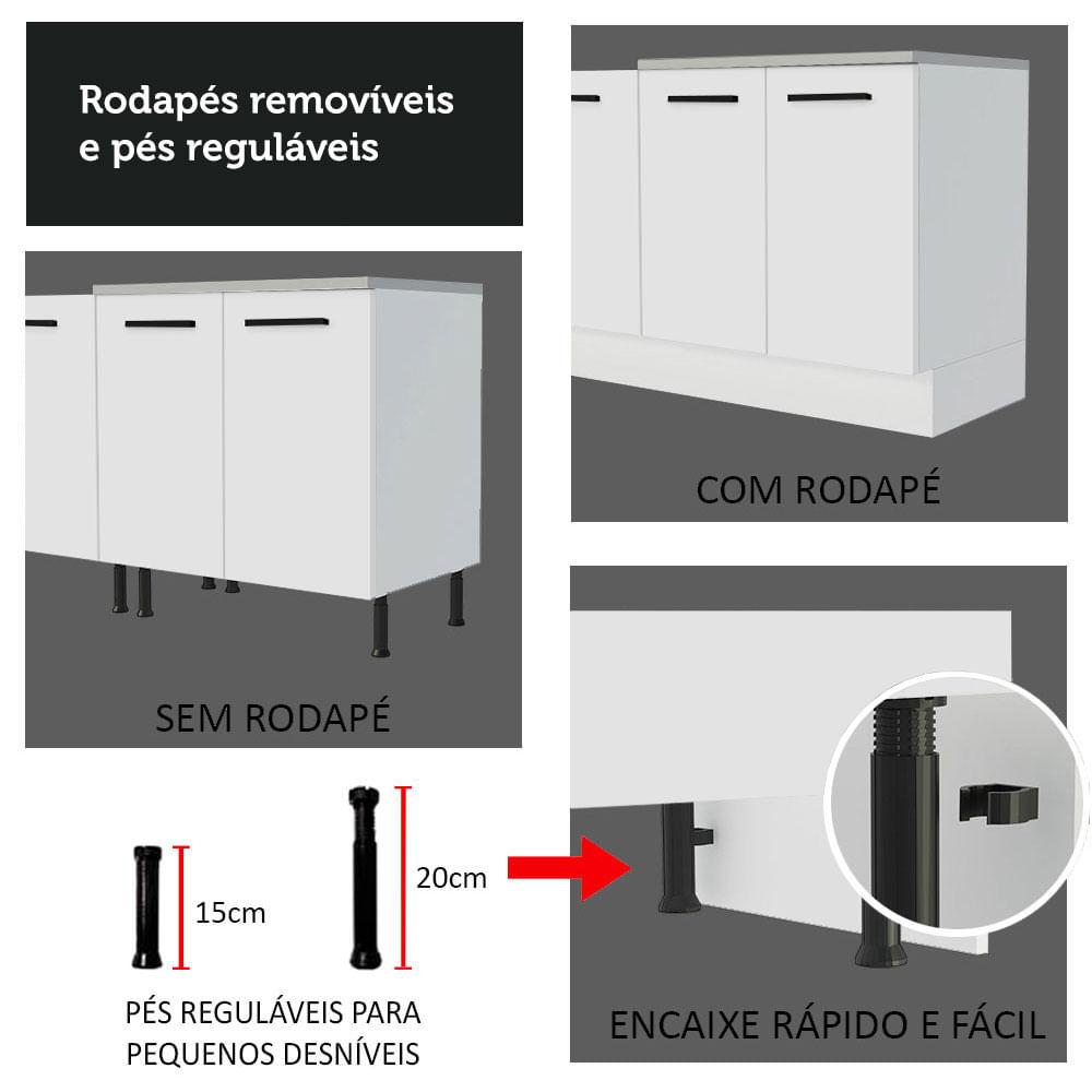 MUEBLE DE COCINA MADESA INTEGRAL ESQUINERO AGATA 389 CM BLANCO 01 - 8