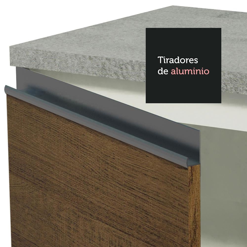 MUEBLE DE COCINA MADESA GLAMY INTEGRAL ROMA 330 CM BLANCO/MARRÓN 01 - 7