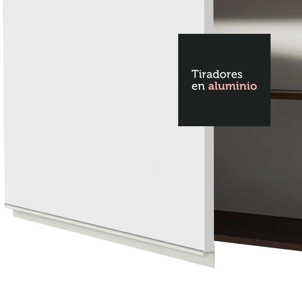 ALACENA DE COCINA MADESA GLAMY 1 PUERTA ABATIBLE 70 CM MARRÓN/BLANCO - 7
