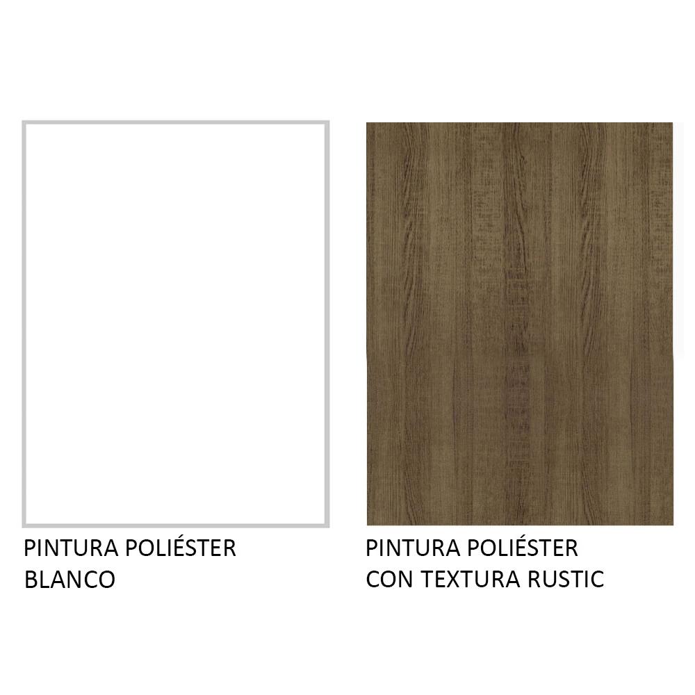 MUEBLE DE COCINA INTEGRAL MARINA 280 CM - BLANCO/MARRÓN - 9