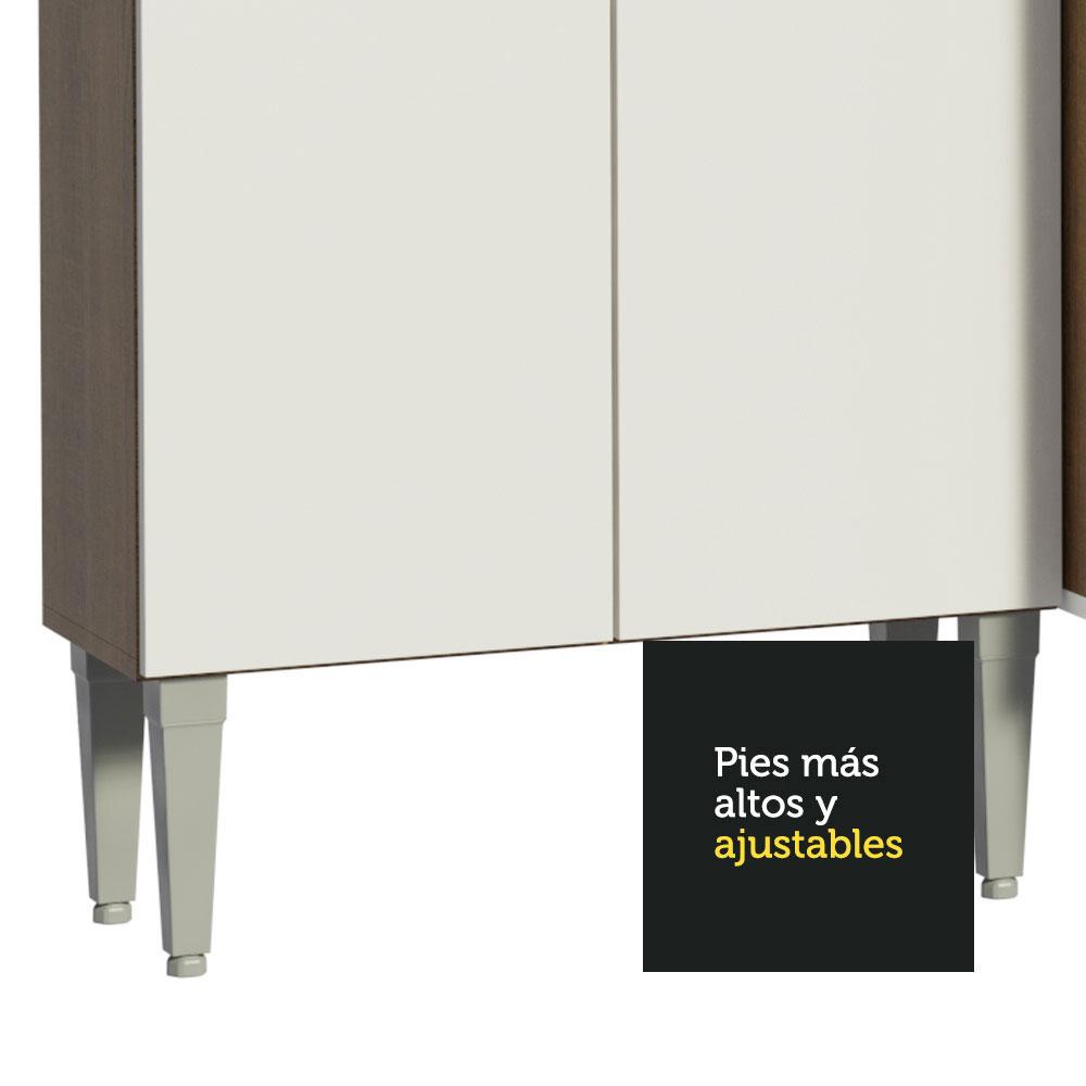 MUEBLE DE COCINA INTEGRAL EMILLY HIT 261 CM MARRÓN/BLANCO - 7