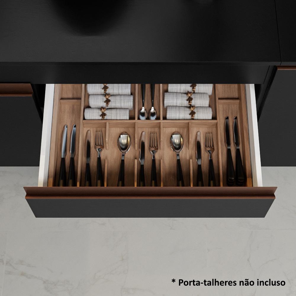 MUEBLE DE COCINA MADESA REIMS INTEGRAL 310 CM NEGRO/MARRÓN 01 - 8