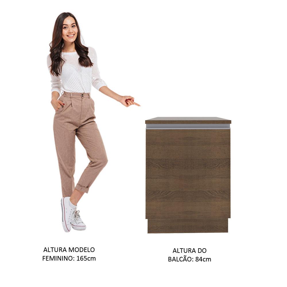MUEBLE DE COCINA MADESA GLAMY 1 PUERTA 60 CM MARRÓN - 7