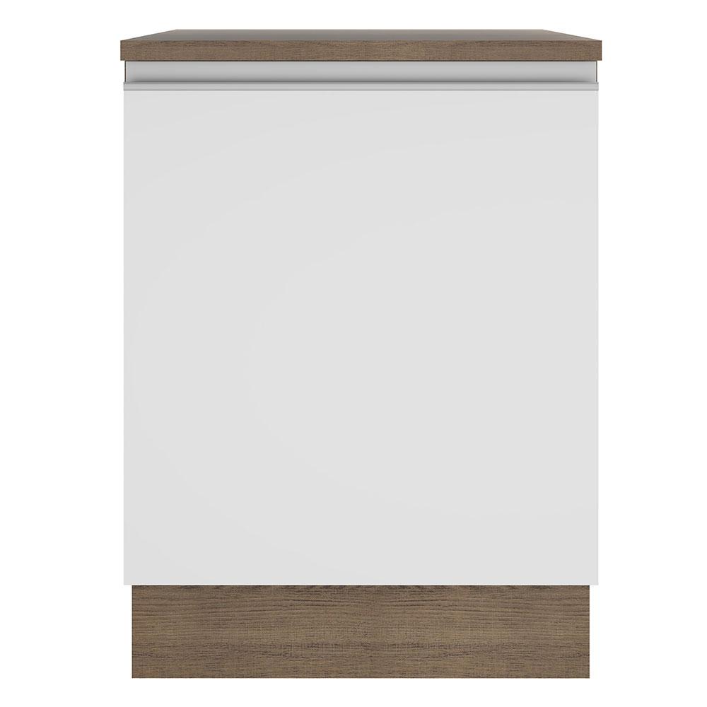 MUEBLE DE COCINA MADESA GLAMY 1 PUERTA 60 CM MARRÓN/BLANCO - 8