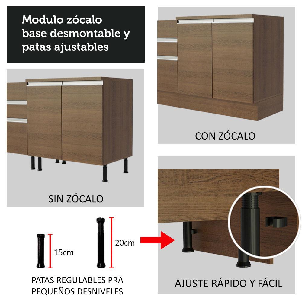 MUEBLE DE COCINA MADESA GLAMY INTEGRAL 180 CM MARRÓN 13 - 9
