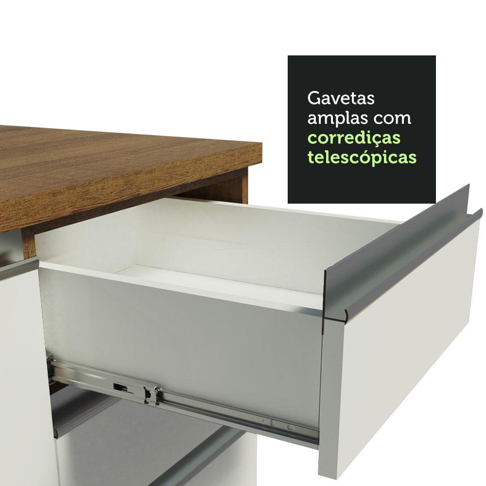MUEBLE DE COCINA MADESA GLAMY INTEGRAL 310 CM MARRÓN/BLANCO 01 - 7