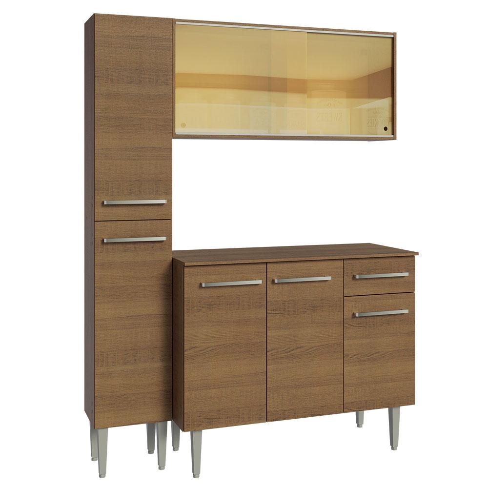 MUEBLE DE COCINA INTEGRAL EMILLY 137 CM MARRÓN 06 - 8