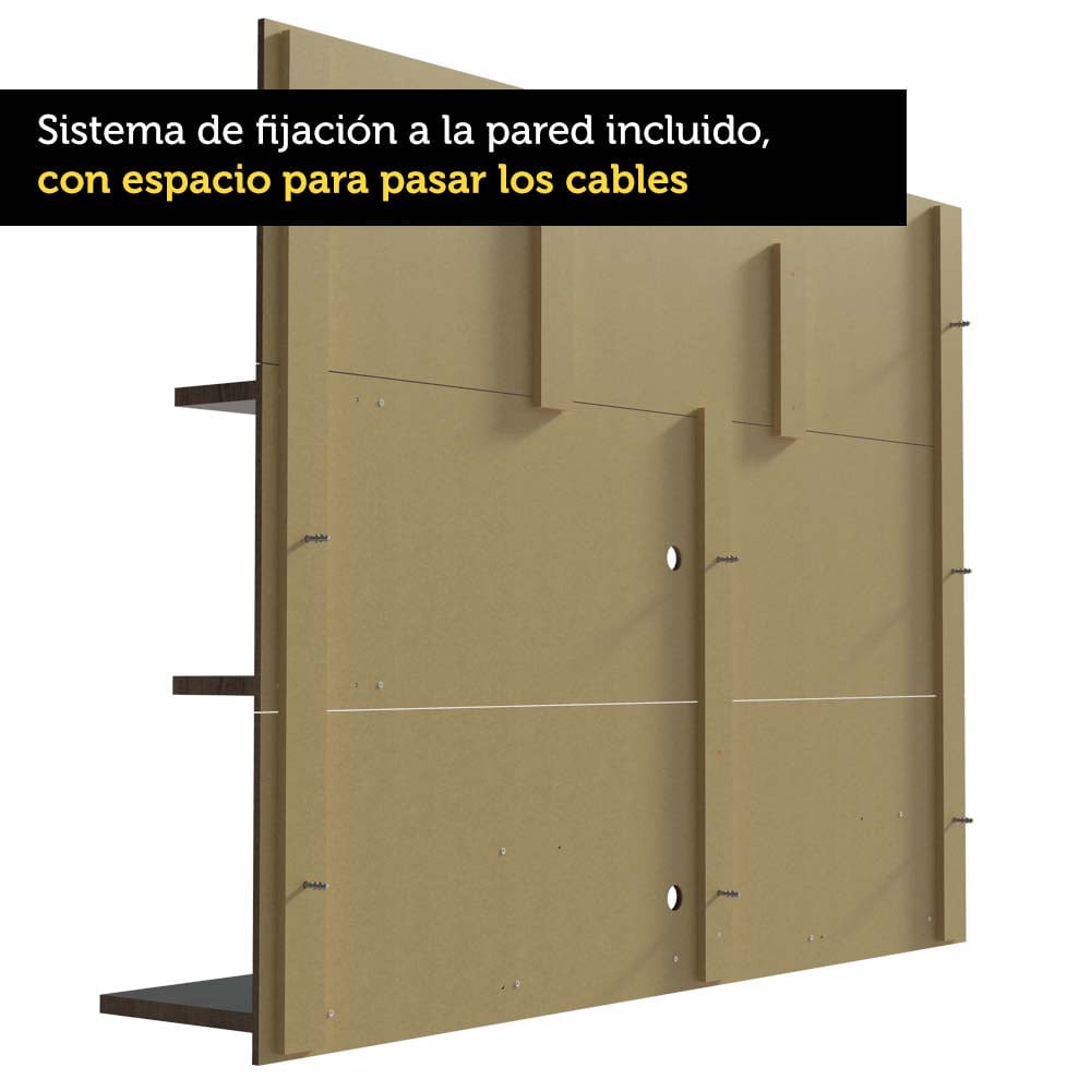 CENTRO DE ENTRETENIMIENTO PANEL PARA TV ALFA HASTA 60 PULGADAS - 6