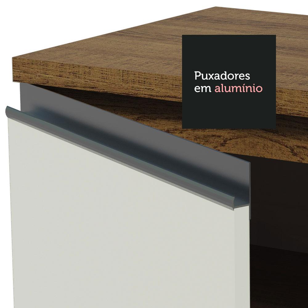 MUEBLE DE COCINA MADESA GLAMY 2 PUERTAS 120 CM MARRÓN/BLANCO - 8