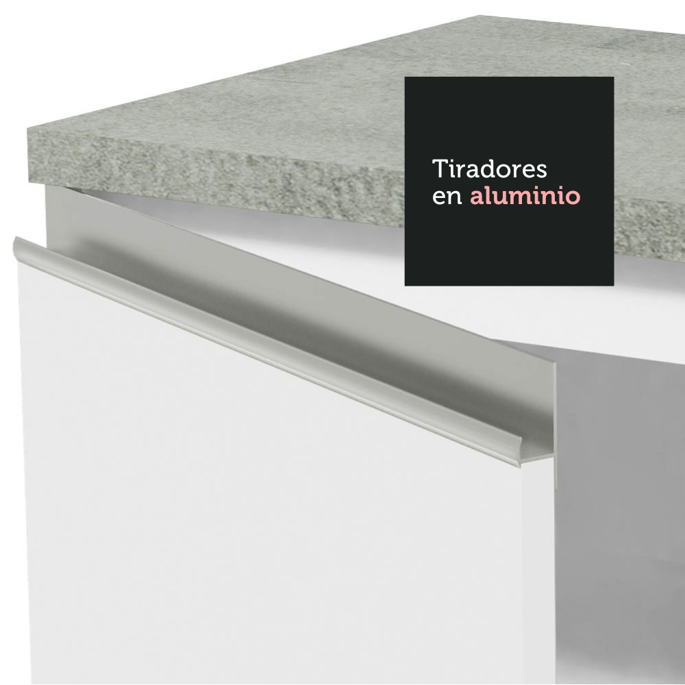 GABINETE MADESA BLANCO BAÑO 2 PUERTAS 3 CAJONES 120 CM - 6