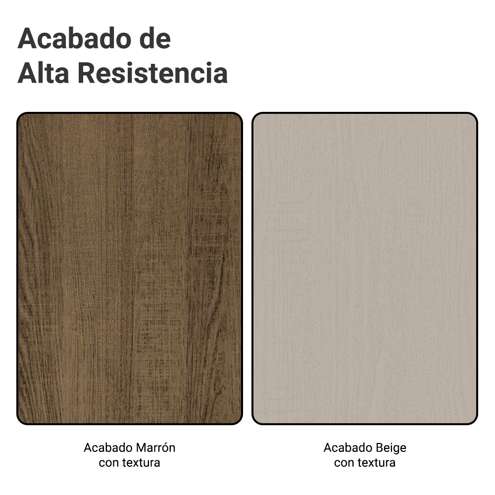 JUEGO DE COMEDOR ANALU CON 6 SILLAS - MARRÓN/BEIGE - 7