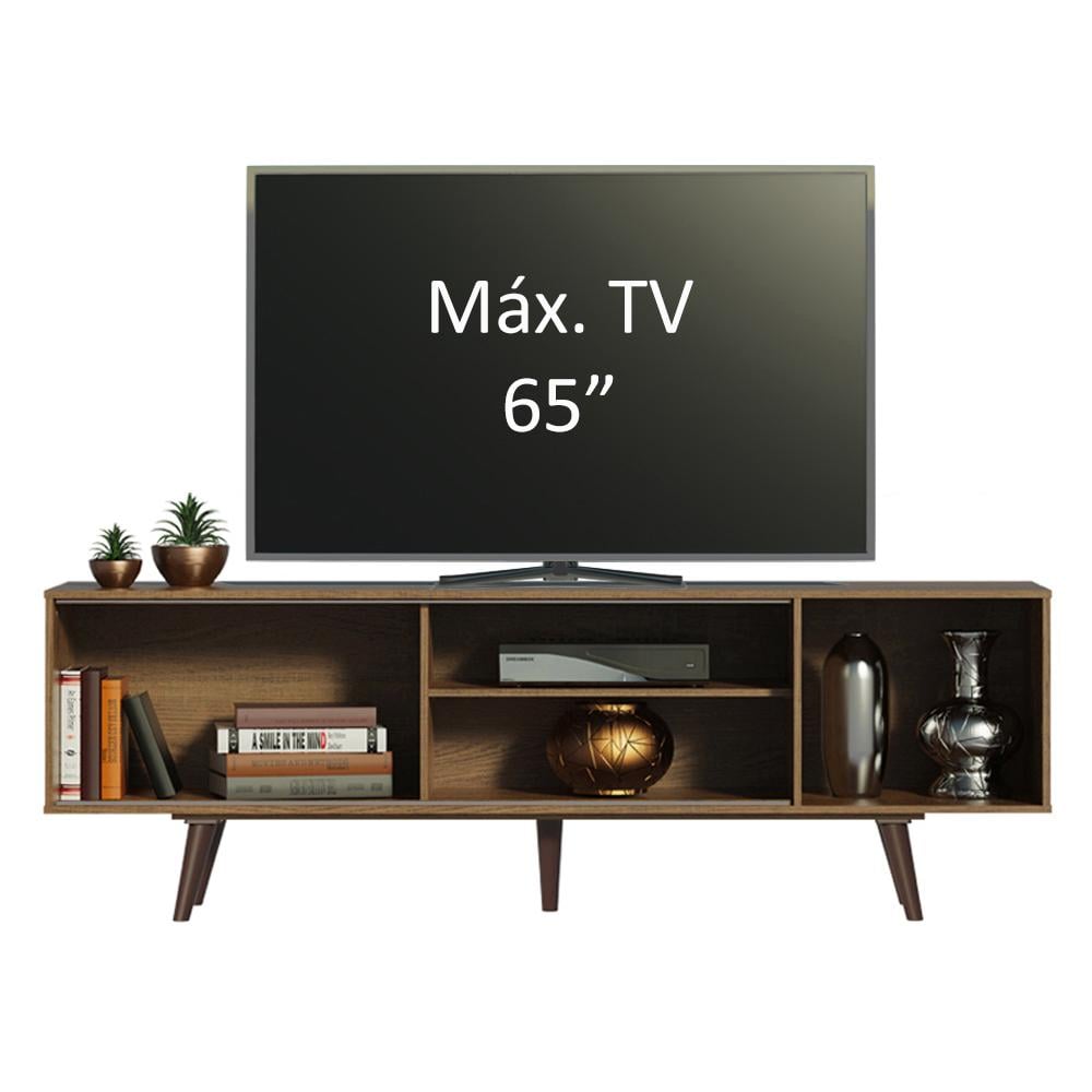 MESA DE TV MADESA 60246E5ZPP DUBAI HASTA 65 PULGADAS MARRÓN BLANCO - 5