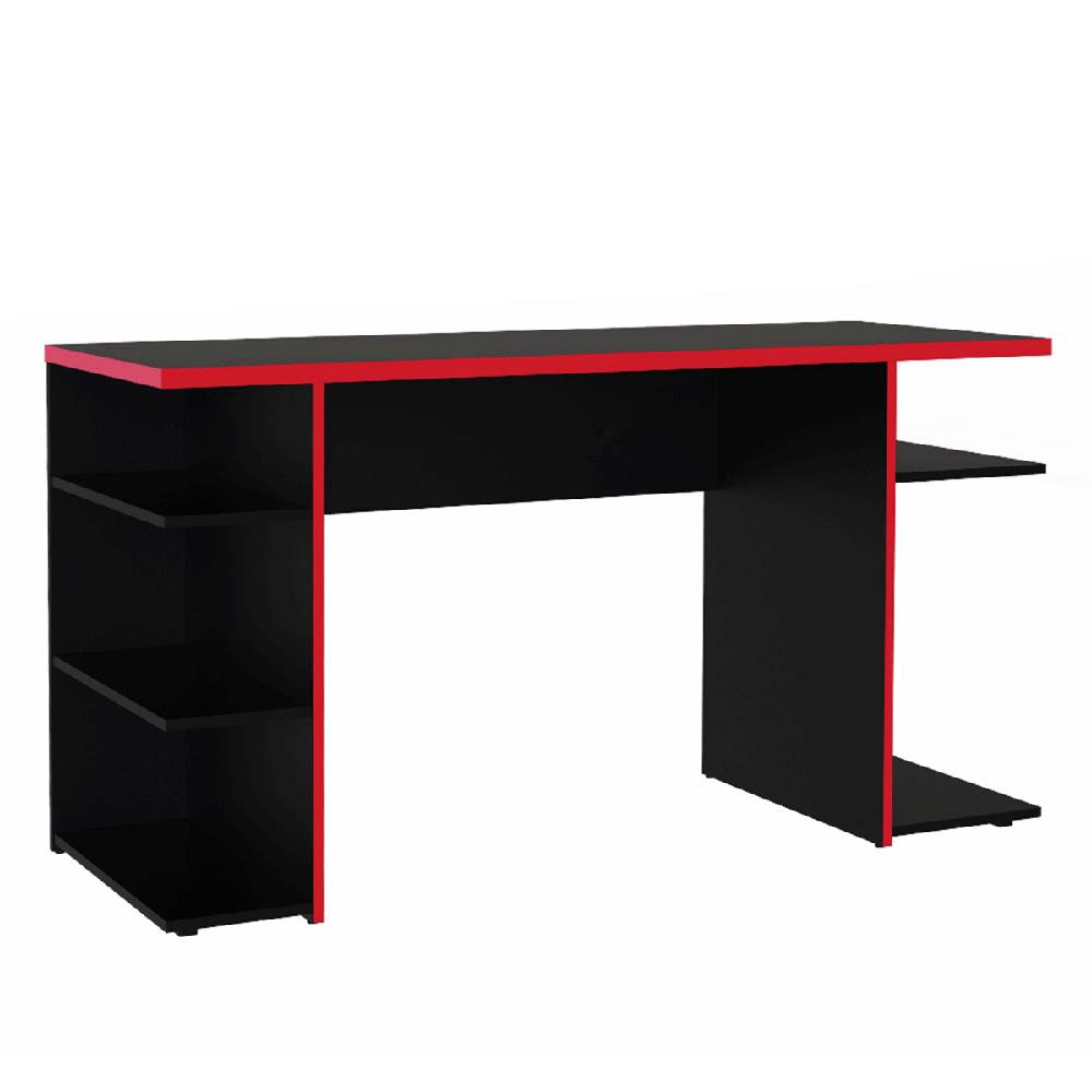ESCRITORIO GAMER MODERNO PARA PC Y CONSOLA - NEGRO - 8