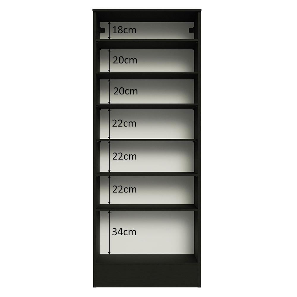 ARMARIO MULTIUSO 1 PUERTA 60 CM - NEGRO - 4