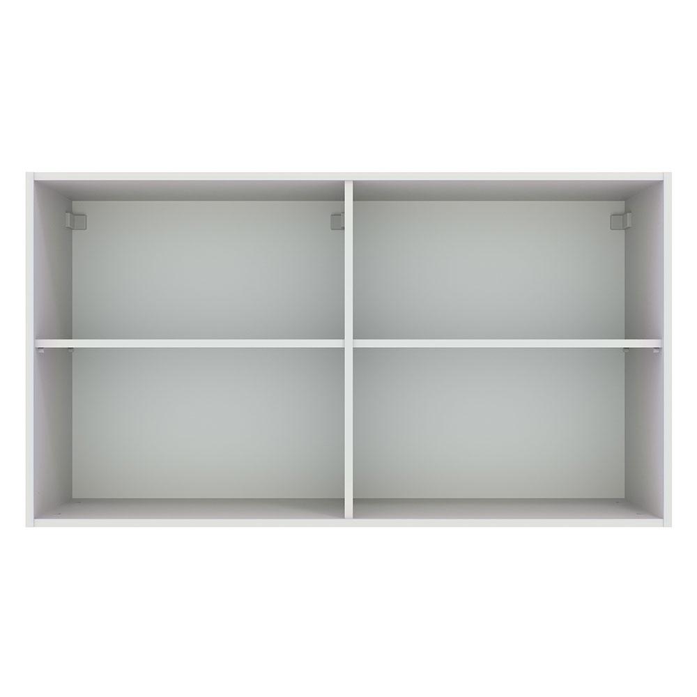 MUEBLE SUPERIOR DE ALMACENAMIENTO PARA GARAJE MULTIUSO AGATA 2 PUERTAS 120 CM - BLANCO/CREMA - 6