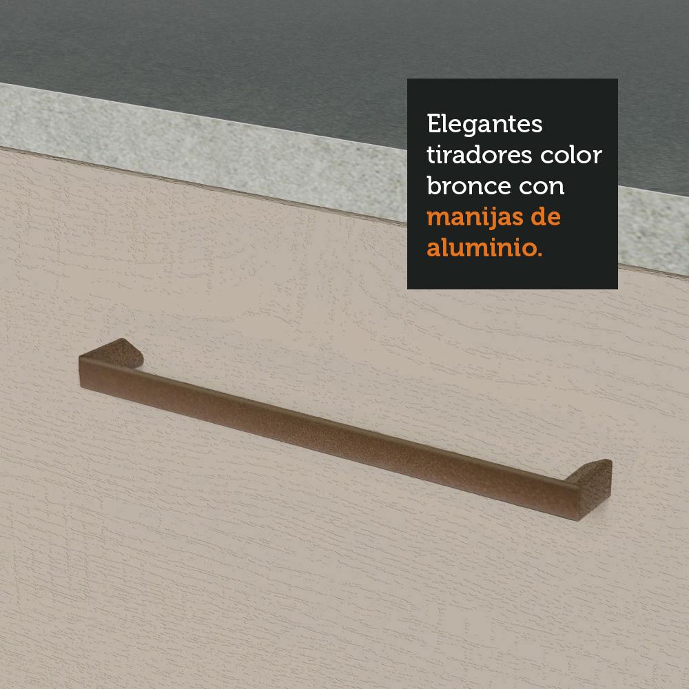 MUEBLE SUPERIOR DE ALMACENAMIENTO PARA GARAJE MULTIUSO AGATA 2 PUERTAS 120 CM - BLANCO/CREMA - 8