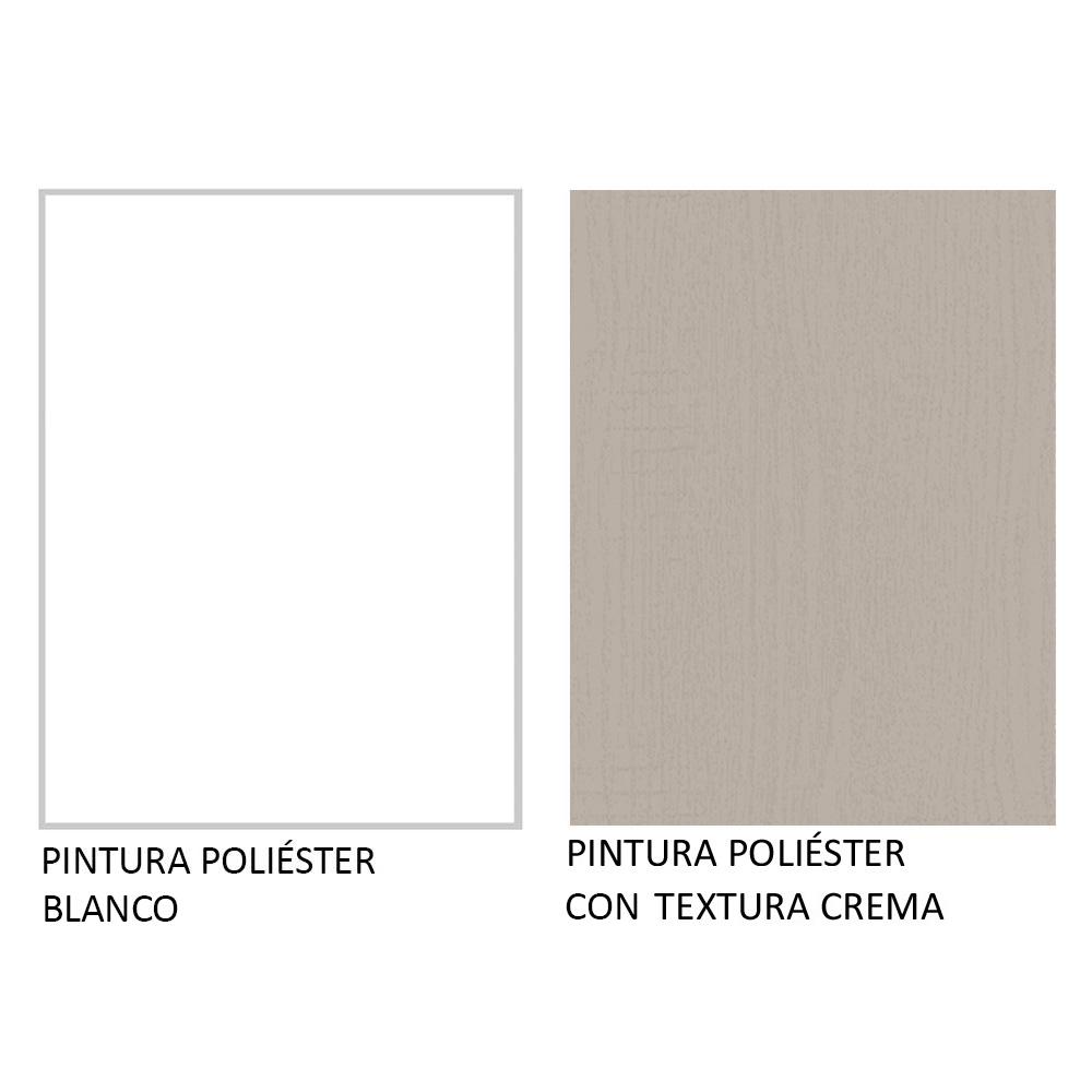 MUEBLE SUPERIOR DE ALMACENAMIENTO PARA GARAJE MULTIUSO AGATA 2 PUERTAS 120 CM - BLANCO/CREMA - 9