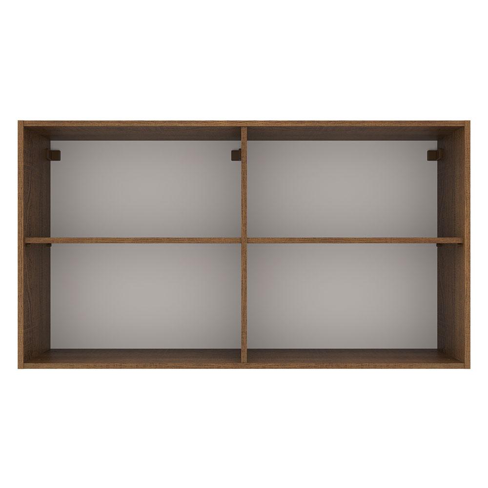 MUEBLE SUPERIOR DE ALMACENAMIENTO PARA GARAJE MULTIUSO AGATA 2 PUERTAS 120 CM - MARRÓN/CREMA - 6