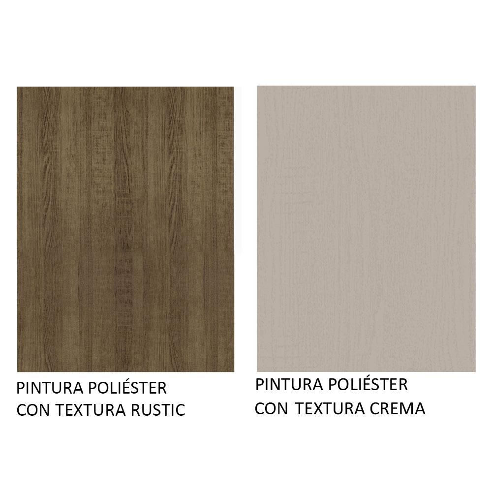 MUEBLE SUPERIOR DE ALMACENAMIENTO PARA GARAJE MULTIUSO AGATA 2 PUERTAS 120 CM - MARRÓN/CREMA - 9