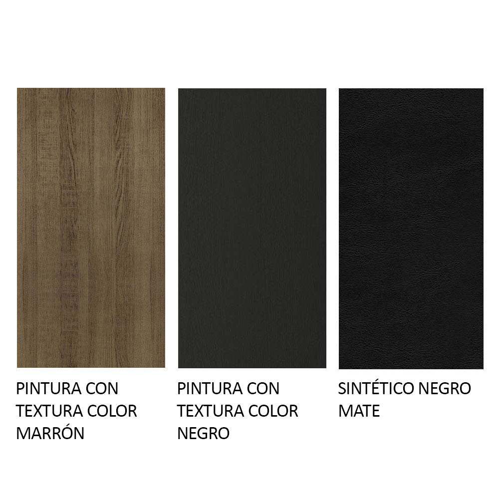 JUEGO DE COMEDOR HAVANA CON 4 SILLAS - MARRÓN/NEGRO - 8