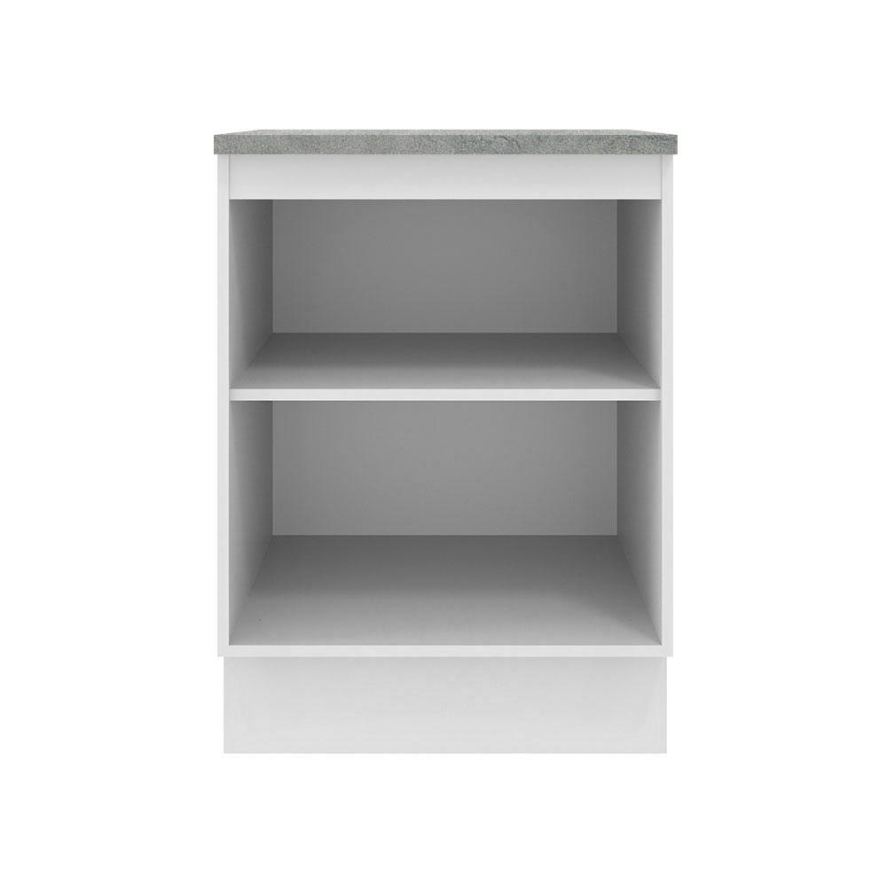 MUEBLE DE COCINA AGATA 60 CM 1 PUERTA - BLANCO/GRIS - 4