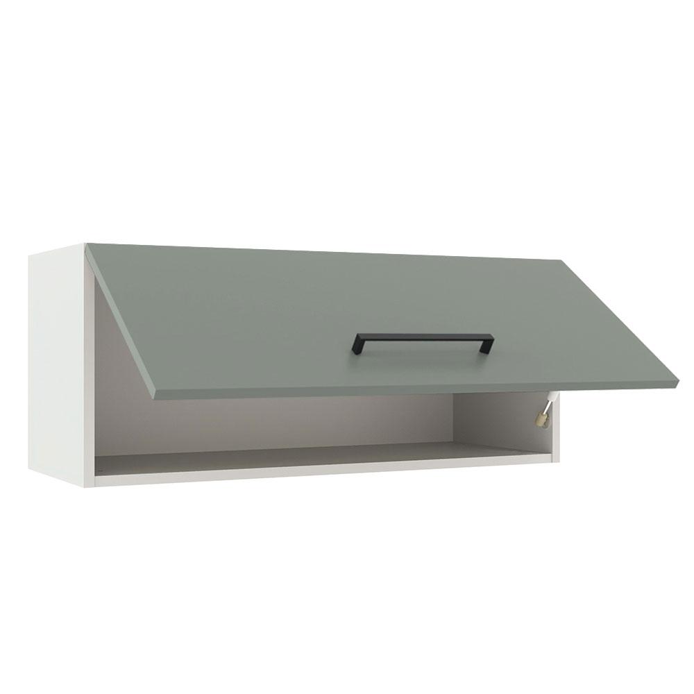 ALACENA DE COCINA AGATA 80 CM 1 PUERTA ABATIBLE - BLANCO/GRIS - 4