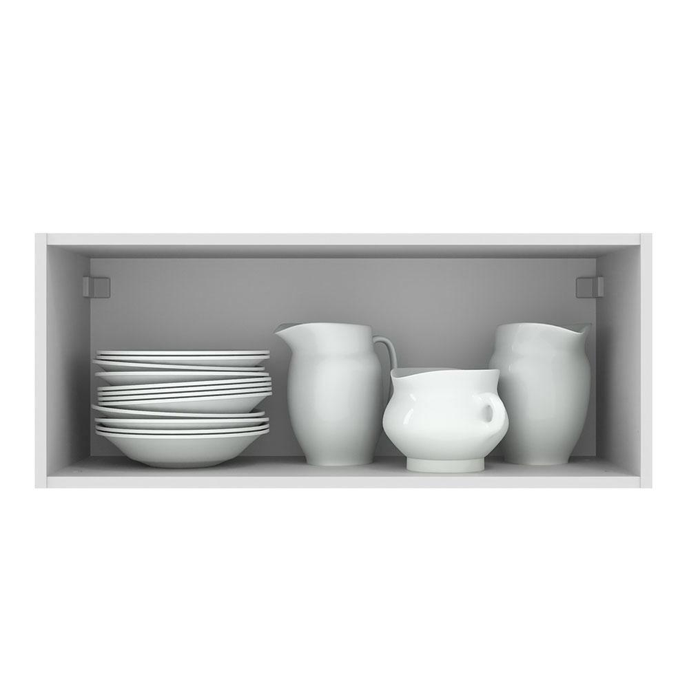ALACENA DE COCINA AGATA 80 CM 1 PUERTA ABATIBLE - BLANCO/GRIS - 5