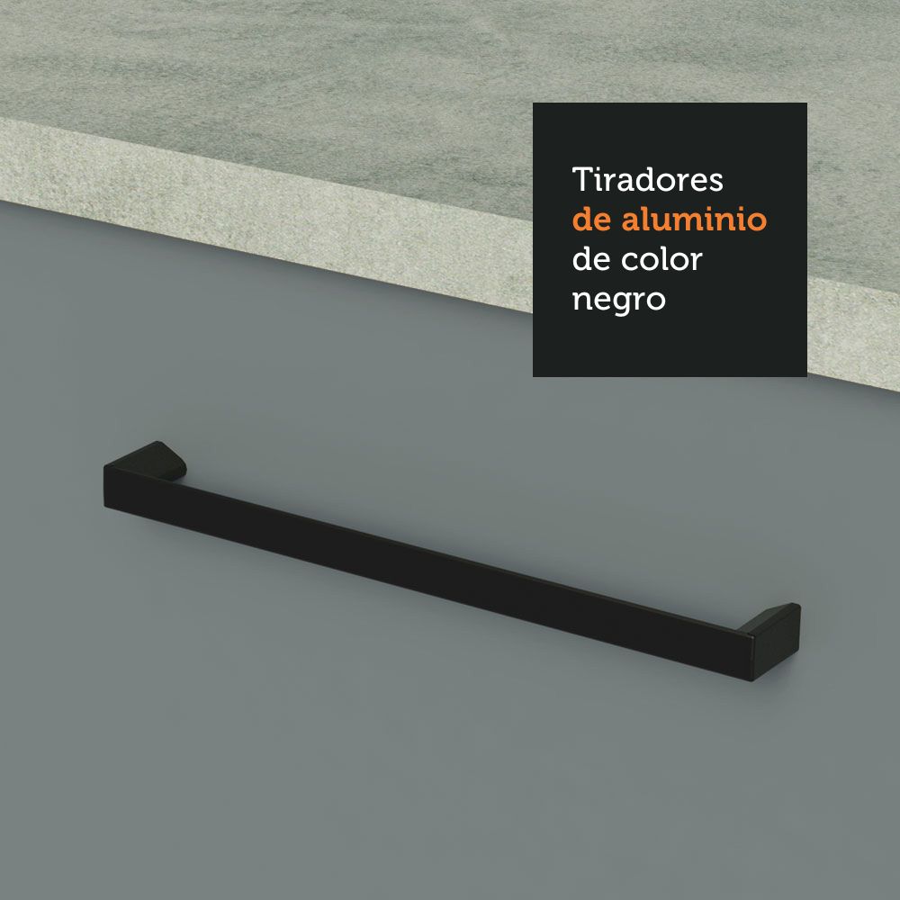 MUEBLE DE COCINA AGATA 150 CM - MOSTRADOR PARA LAVADERO - BLANCO/GRIS - 4