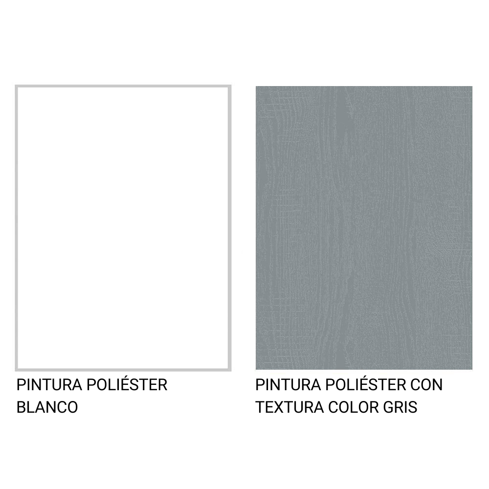MUEBLE DE COCINA AGATA 150 CM - MOSTRADOR PARA LAVADERO - BLANCO/GRIS - 8