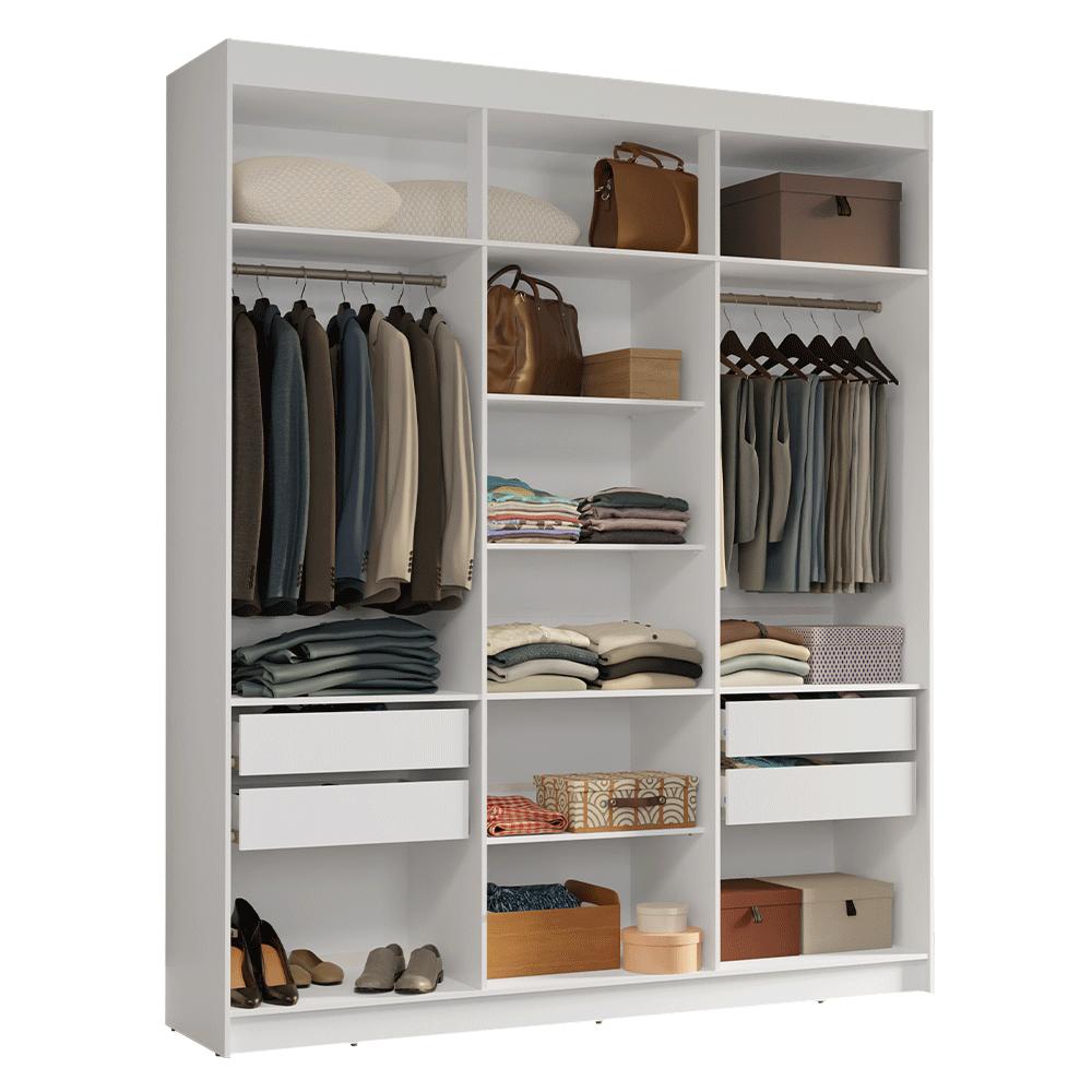 ROPERO SIN PUERTAS MADESA VENUS 4 CAJONES 180 CM - BLANCO - 2