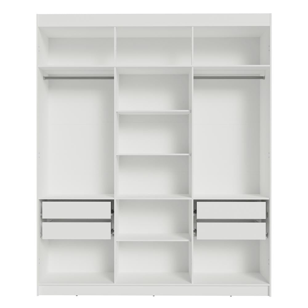 ROPERO SIN PUERTAS MADESA VENUS 4 CAJONES 180 CM - BLANCO - 6