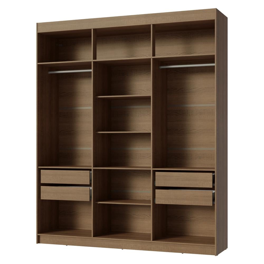 ROPERO SIN PUERTAS MADESA VENUS 4 CAJONES 180 CM - MARRÓN - 7
