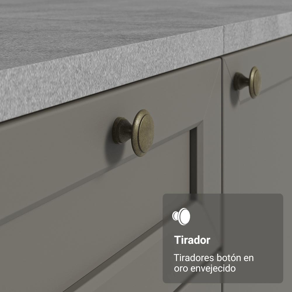 ALACENA DE COCINA VIK 35 CM 1 PUERTA - BLANCO/GRIS - 7