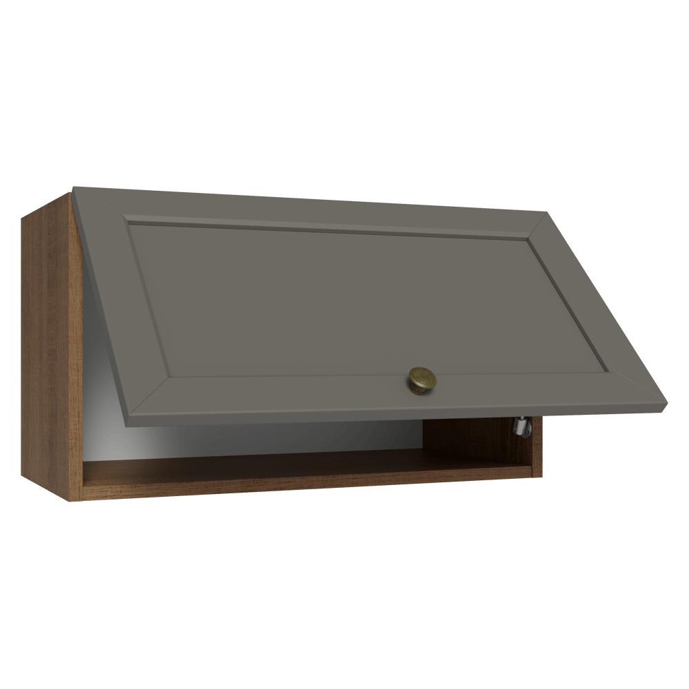 ALACENA DE COCINA VIK 60 CM 1 PUERTA ABATIBLE - MARRÓN/GRIS - 4