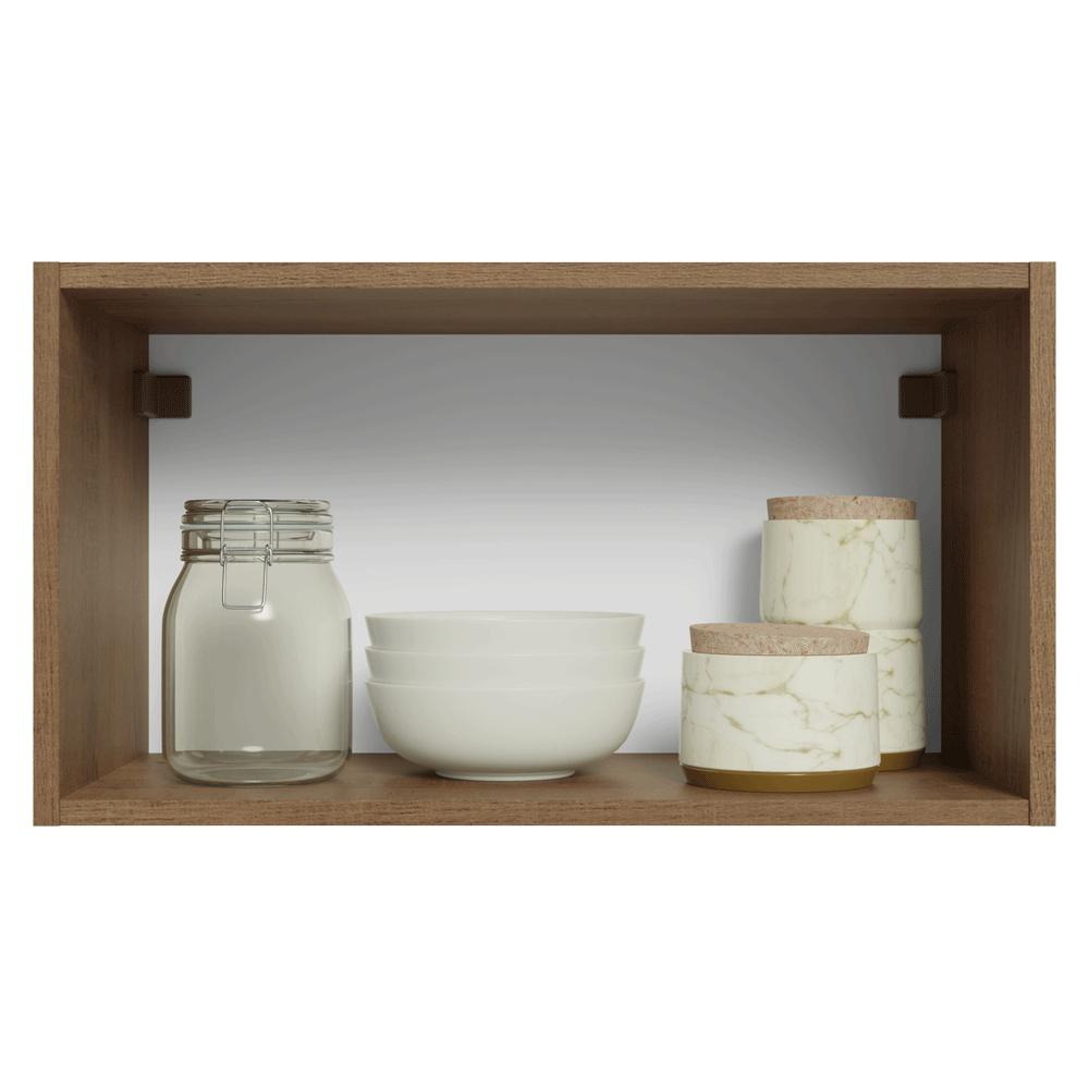 ALACENA DE COCINA VIK 60 CM 1 PUERTA ABATIBLE - MARRÓN/VERDE - 5