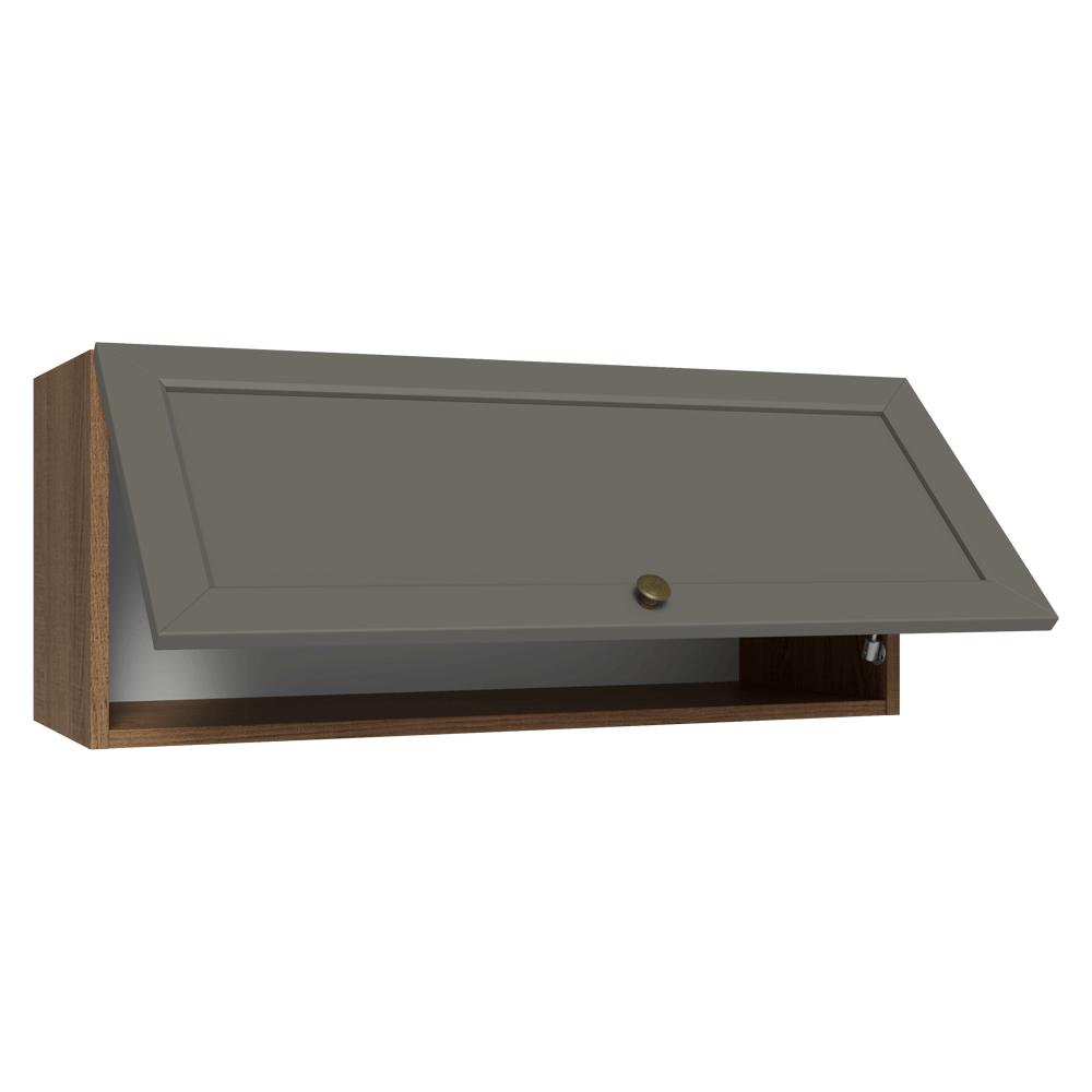 ALACENA DE COCINA VIK 80 CM 1 PUERTA ABATIBLE - MARRÓN/GRIS - 4