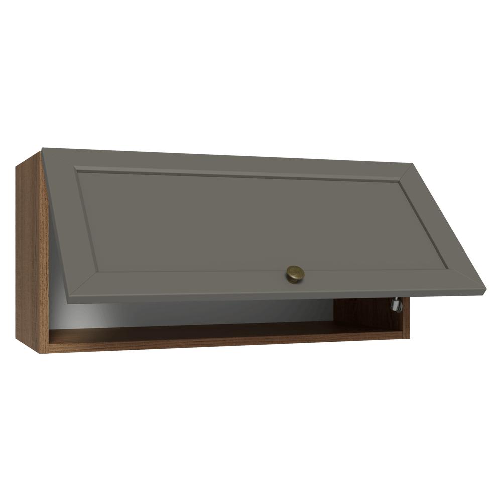 ALACENA DE COCINA VIK 70 CM 1 PUERTA ABATIBLE - MARRÓN/GRIS - 4