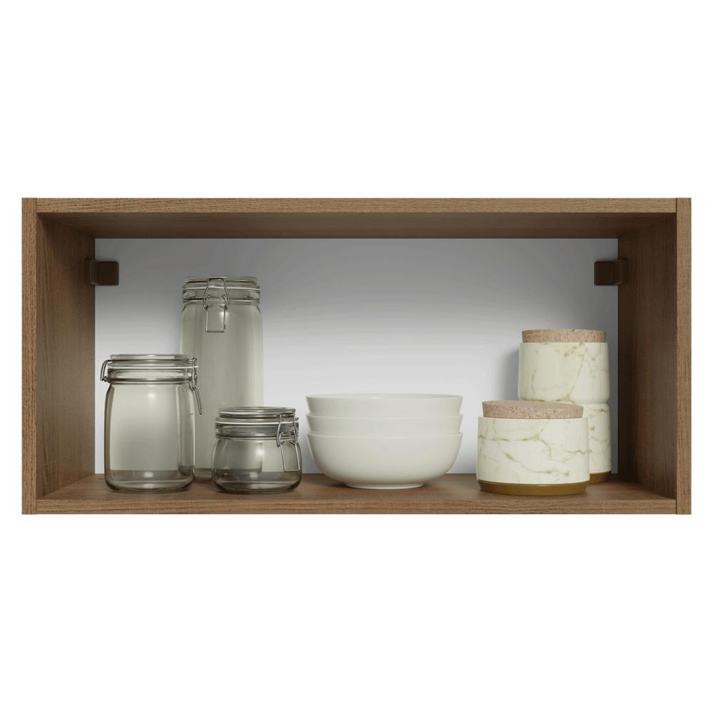 ALACENA DE COCINA VIK 70 CM 1 PUERTA ABATIBLE - MARRÓN/VERDE - 5