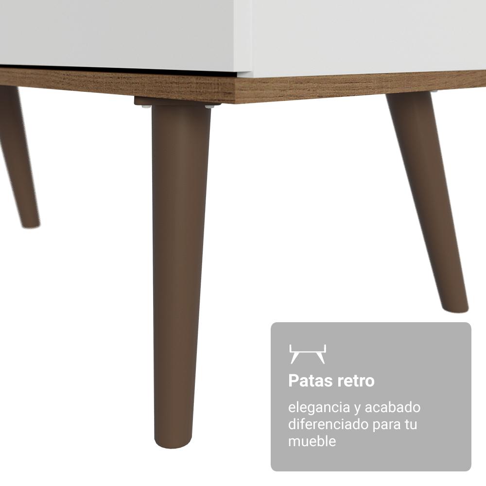 ESCRITORIO DE ESQUINA MADESA 3 CAJONES Y 4 NICHOS - BLANCO/MARRÓN - 7