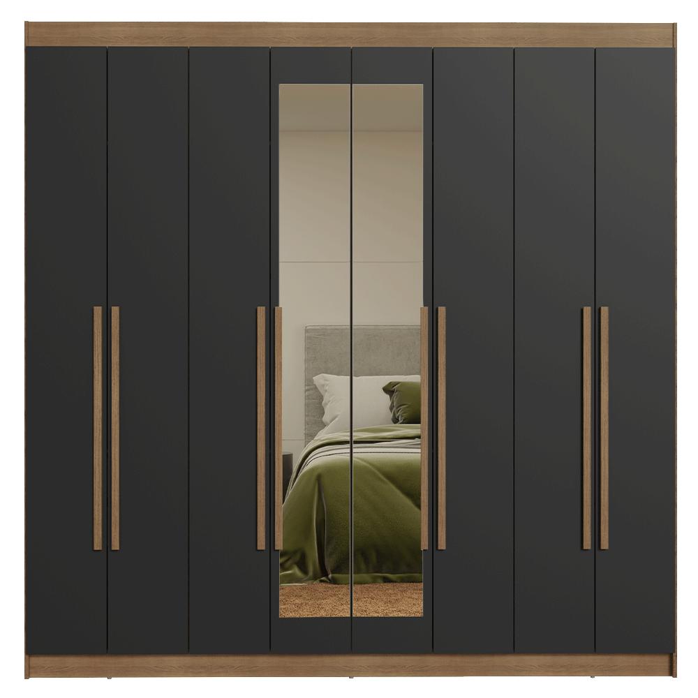 ROPERO NETUNO 8 PUERTAS 4 CAJONES 2 ESPEJOS - 7