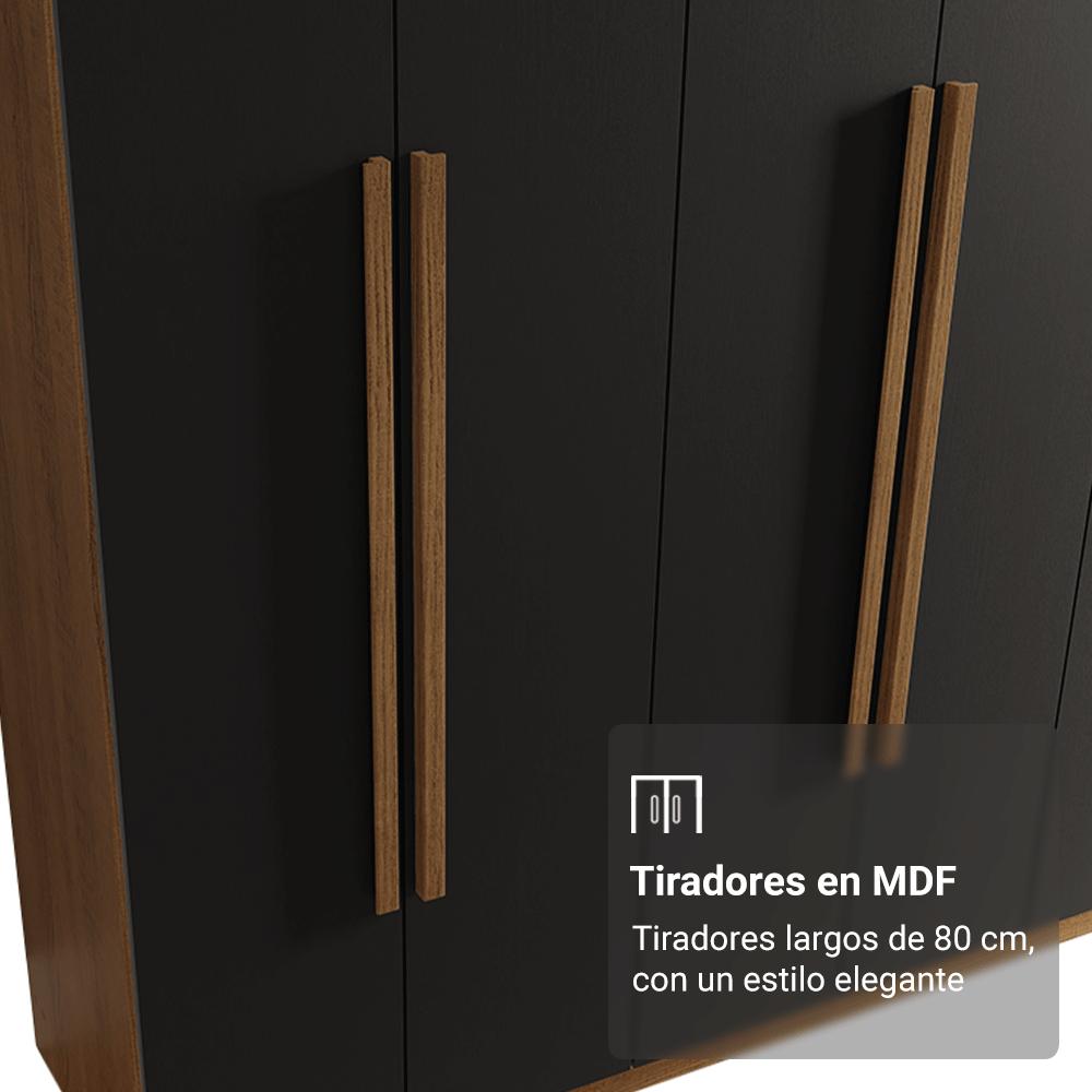 ROPERO SATURNO 8 PUERTAS 4 CAJONES - 5