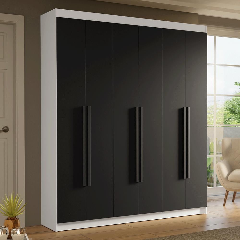 ROPERO SATURNO 6 PUERTAS 4 CAJONES - 1