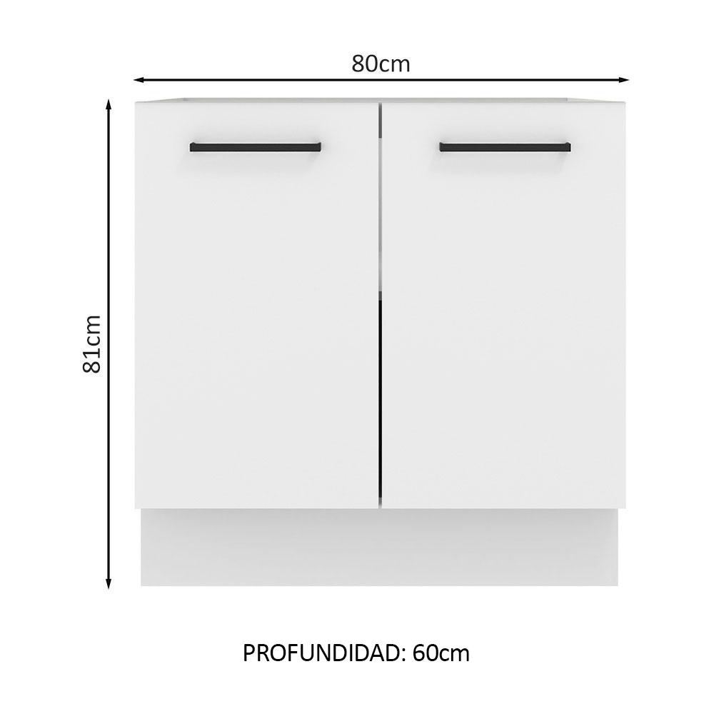 MUEBLE DE COCINA AGATA 80 CM X 60 CM 2 PUERTAS SIN ENCIMERA - 2