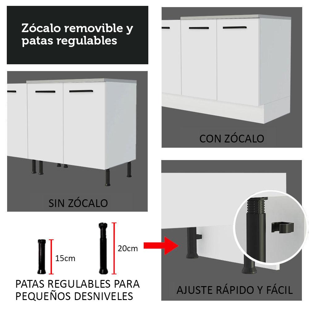 MUEBLE DE COCINA AGATA 80 CM X 60 CM 2 PUERTAS SIN ENCIMERA - 8