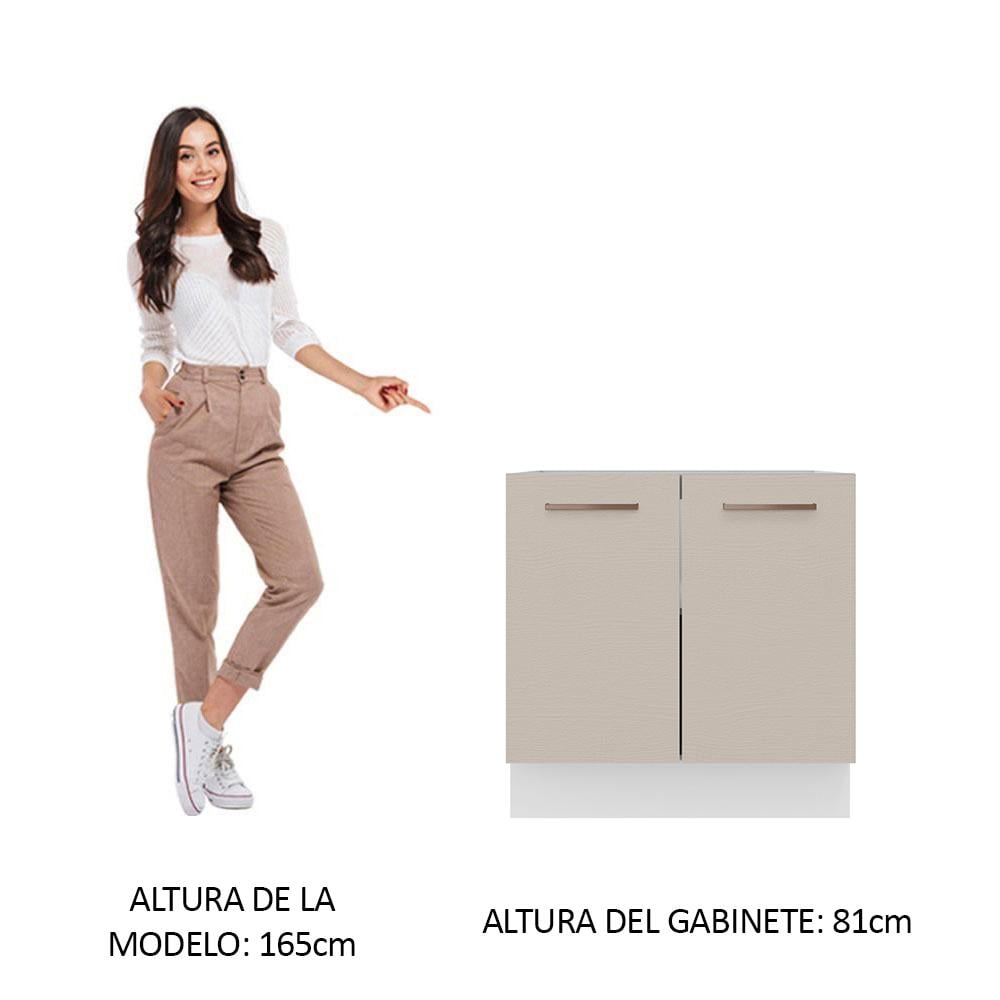MUEBLE DE COCINA AGATA 80 CM X 60 CM 2 PUERTAS SIN ENCIMERA - 3