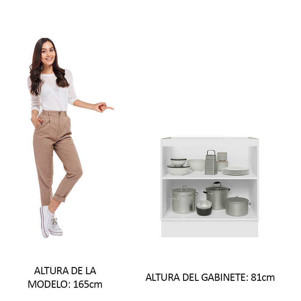 MUEBLE DE COCINA GLAMY 80 CM X 60 CM 2 PUERTAS SIN ENCIMERA - 4