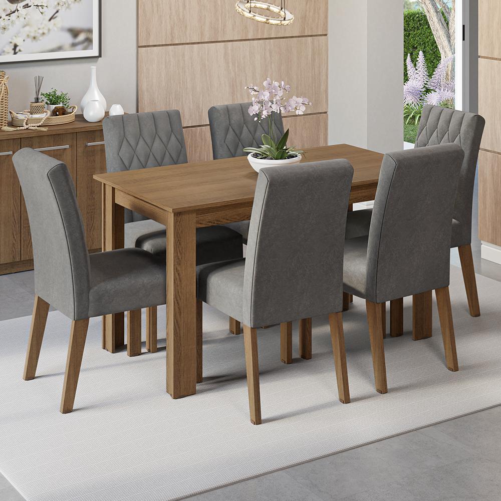 JUEGO DE COMEDOR MADESA ALLEGRO CON 6 SILLAS - 1