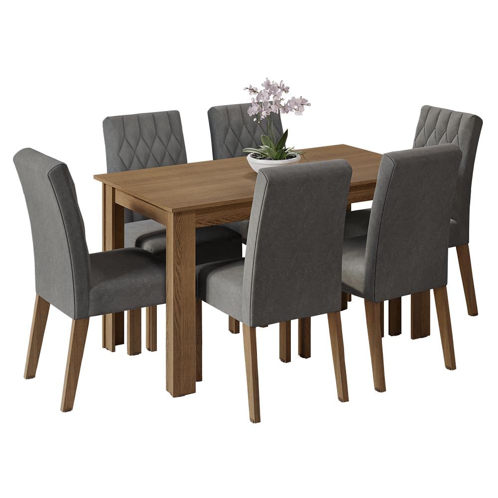 JUEGO DE COMEDOR MADESA ALLEGRO CON 6 SILLAS - 2