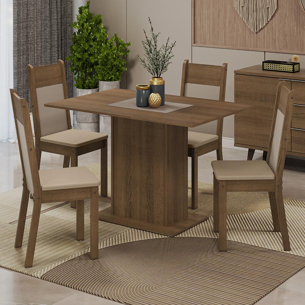 JUEGO DE COMEDOR MADESA SHEILA CON 4 SILLAS - 1